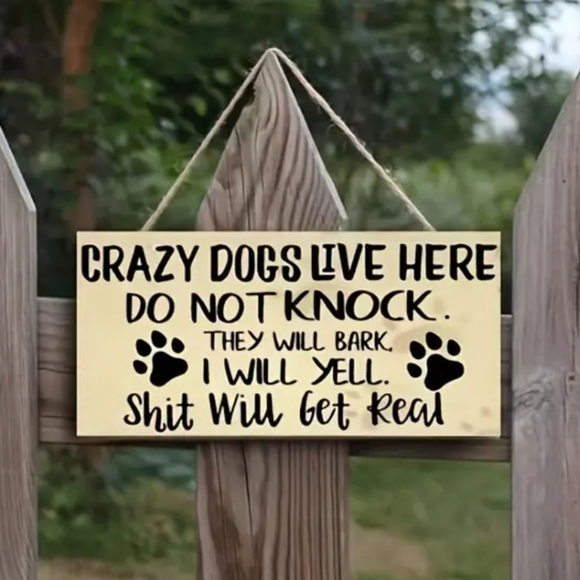Rustic Wooden Sign For Dog Lovers - Picture 2 of 4